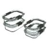 Brilliance Glass Variety Set of 4 Food Storage Containers with Latching Lids