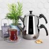 Serenk Modernist Stainless Steel Tea Pot Set