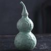 500ml Green Gourd Ceramic Wine Bottle Chinese Style Wine Jar Wine Jug Antique Empty Wine Vase Flask Flagon