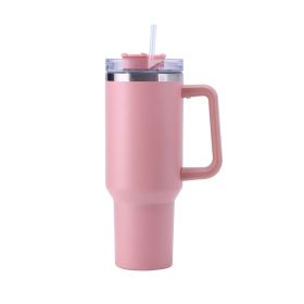 30OZ Straw Coffee Insulation Cup With Handle Portable Car Stainless Steel Water Bottle LargeCapacity Travel BPA Free Thermal Mug (Capacity: 1PC)