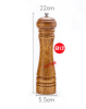 Wooden Grinder Pepper Mill Manual Pepper Ceramic Core Pepper Sea Salt Seasoning Bottle Base Set Kitchen Tools