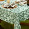 Outdoor Patio Table Decor Tablecloth with Zipper 60 Inch Round