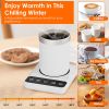 Desktop Electric Mug Warmer Auto Shut Off Timer Setting 6 Temperature Levels Cup Warmer for Milk Tea Cup Heating Plate